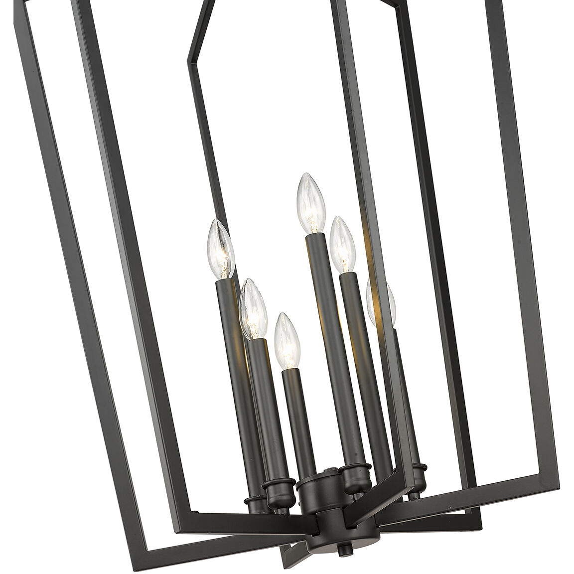 Lizabeth 6 Light 25 inch Matte Black Pendant Ceiling Light